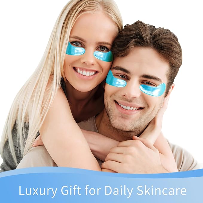 Under Eye Patches, 40 Pairs Eye Mask for Dark Circles, Puffy Eyes, Undereye Bags,Wrinkles,Eye Mask Patches with Hyaluronic Acid, Eye Treatment Skin Care for Men & Women Gift