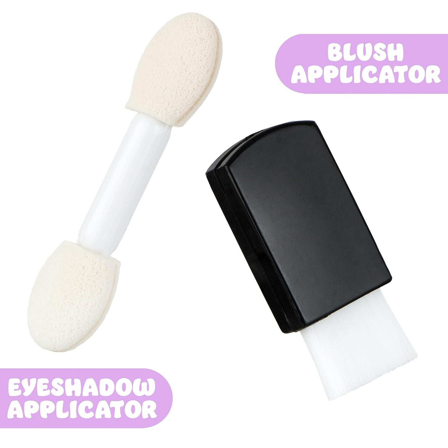 Cool Glisten & Glitter Makeup Palette 10 Color Eyeshadow & Blush Makeup Novelty Beauty Set, Fold Out Compact with Mirror, Cute Gifts - Washable, Non-Toxic