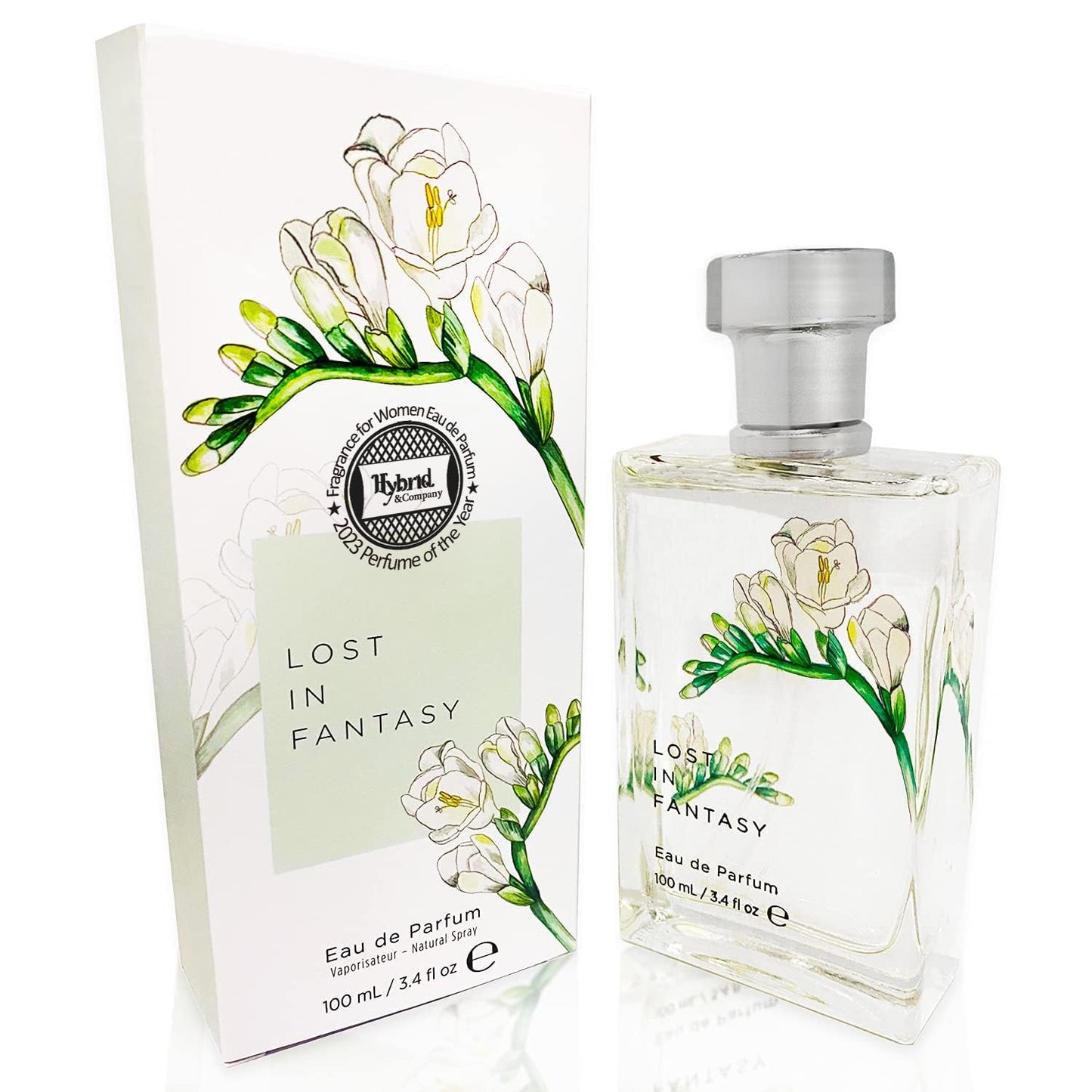 Hybrid & Company Lost in Fantasy Women Romantic and Sensual Perfume Eau de Parfum 3.4 Fl oz