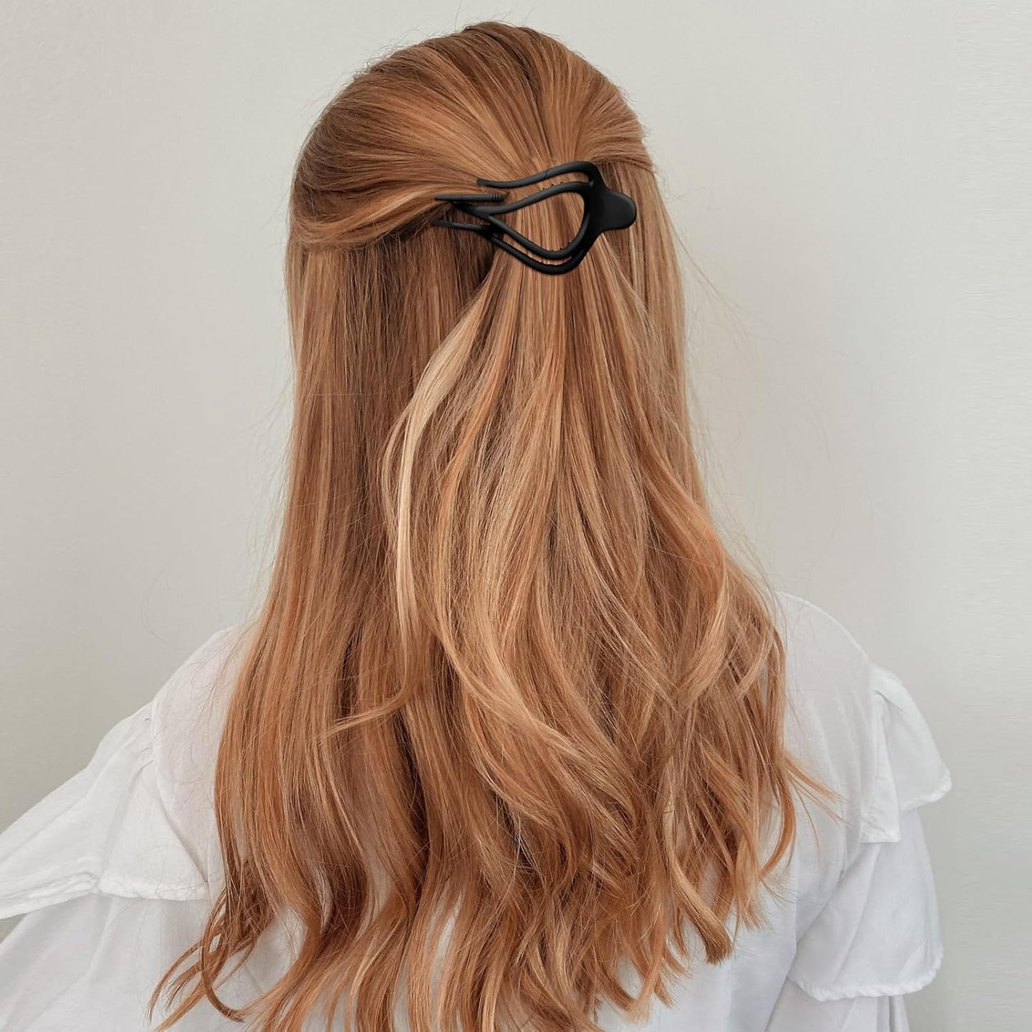 French Concord Hair Clips Claw - 6Pcs Side Slid Flat Hair Clips for Volume Strong Hold No Slip Grip Hair Claw Clips for Women Girls Thick Thin Hair (Matte Curved(Medium,4 inches) #1)