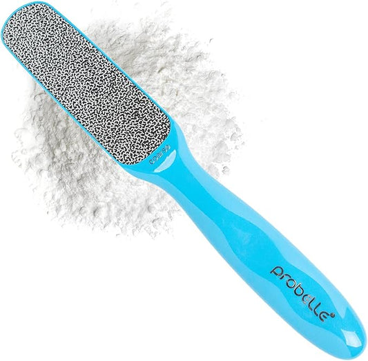 Probelle Double Sided Multidirectional Nickel Foot File Callus Remover - Immediately Reduces calluses and Corns to Powder for Instant Results, Safe Tool (Blue)