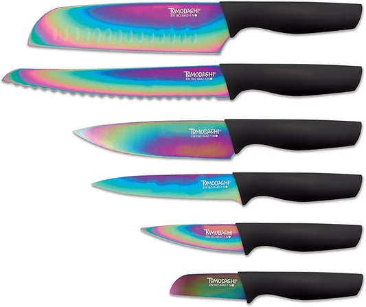 Hampton Forge HMC01A656D Rainbow Titanium – 12 Piece Cutlery Set – Multi