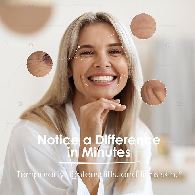 MaxiLift Serum, Instant Face Lift Cream, Skin Serum for Face & Instant Eye Lift, Smooth & Firm Loose Sagging Skin, Fine Lines & Wrinkles Within 2 Minutes, 0.5 Fl Oz (Set of 2)