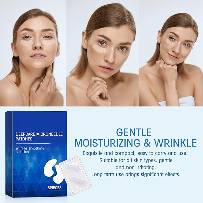 Malora Microglow Eye Patches, Malora Eye Patch, Microglow Patches, Everver Glowup Deep Care Microglow Patches, Women Face Wrinkles Deep Care Microglows Mask Set for Hydration & Soothing(1 Box)