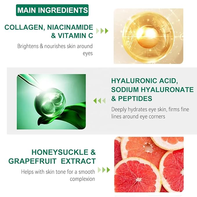 2 Pack Dissolving Microdart Eye Patches with Hyaluronic Acid & Peptides - Target Fine Lines & Wrinkles, Hydrate & Rejuvenate Skin, 2 Pair