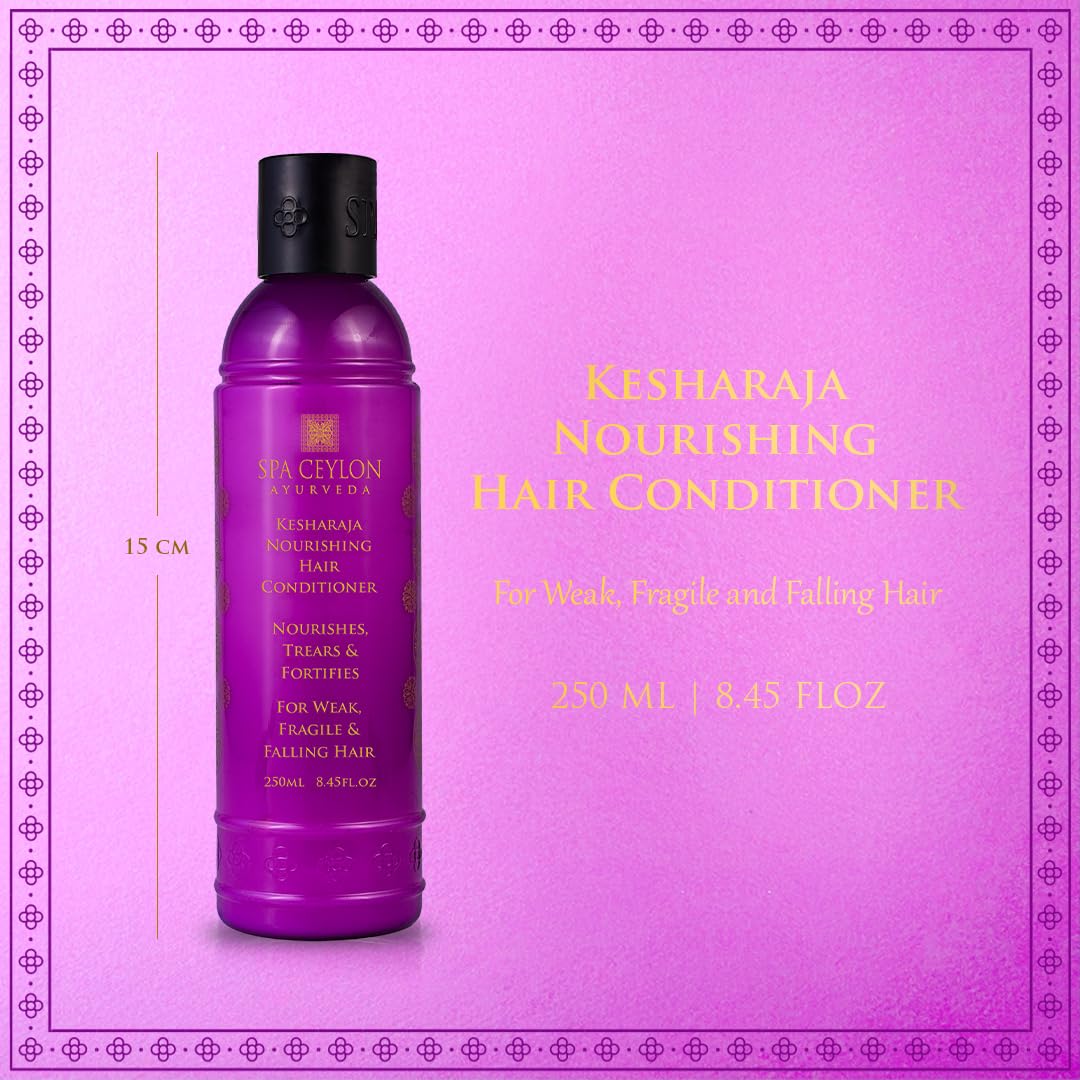 SPA CEYLON Kesharaja Nourishing Hair Conditioner | Nourishes Trears and Fortifies | Refreshing Hair and Scalp Treatment | Ideal for Weak Fragile and Falling Hair