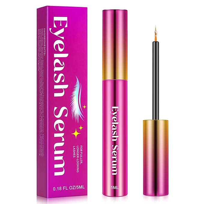 Lash Serum - 5ml Rapid Eyelash Growth Serum,eyelash serum,Growth Thickness, Stronger, Healthier Lashes & Brows, Vegan & Cruelty-Free