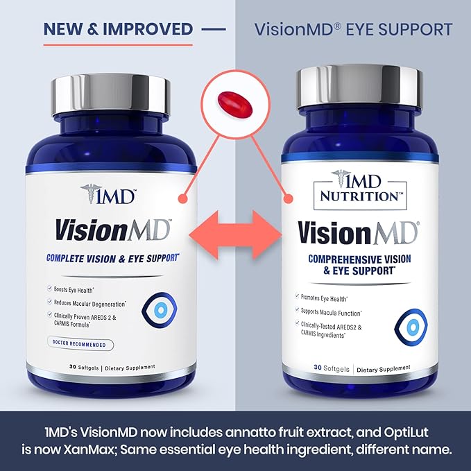 1MD Nutrition VisionMD Eye Vitamin CARMIS 60 Softgels (2-Pack)