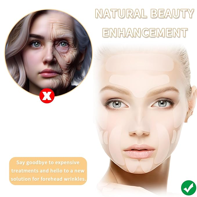 18 pcs Anti Wrinkle Patches, Reusable Forehead Wrinkle Patches Facial Anti Wrinkle Patches for Skin Lines Prevention, Silicone Face Patches for Forehead Wrinkles Treatment for Women