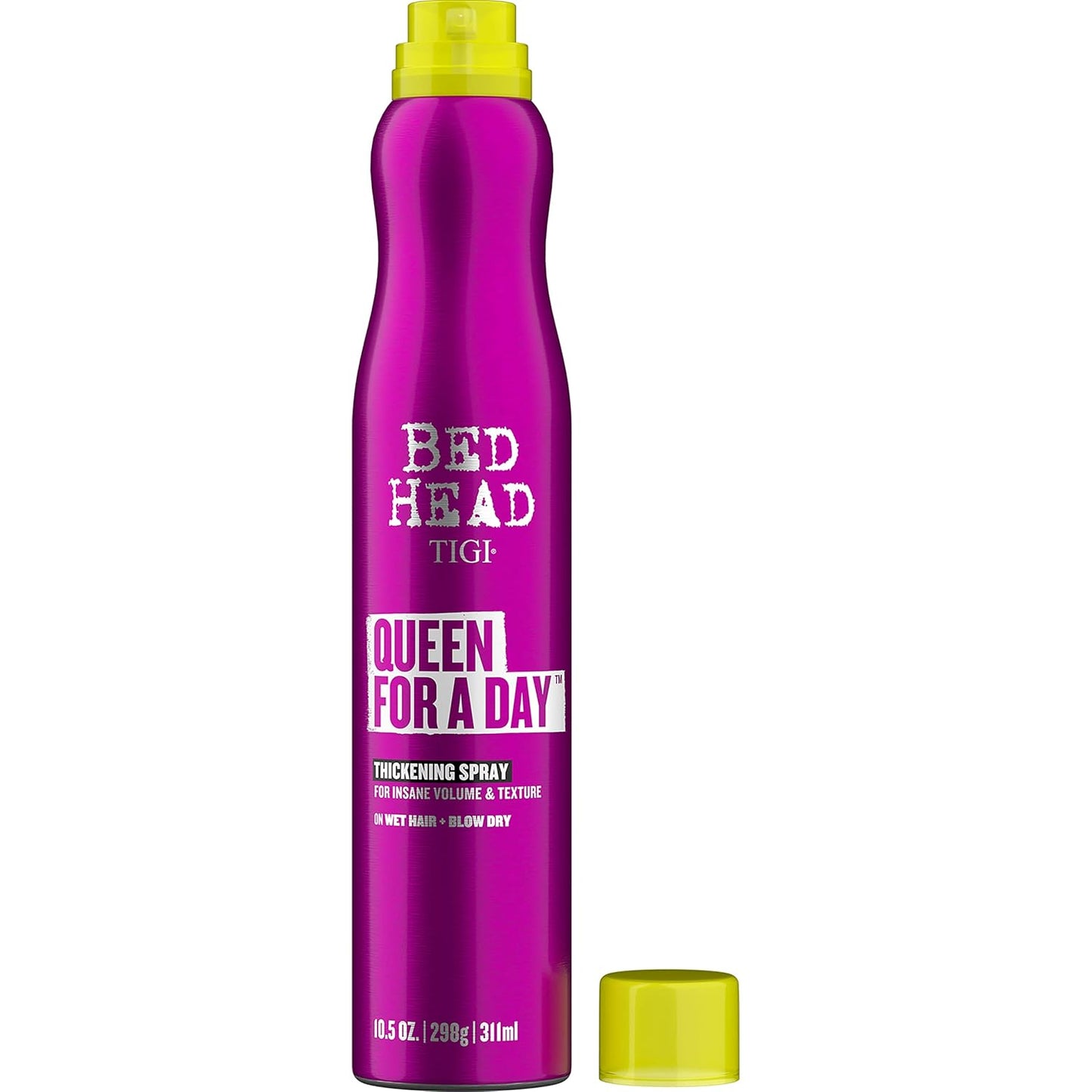 TIGI Bed Head Volumizing Hair Spray, Queen For A Day, for Thickening and Texturizing Fine Hair, 10.5 oz, 2 Pack