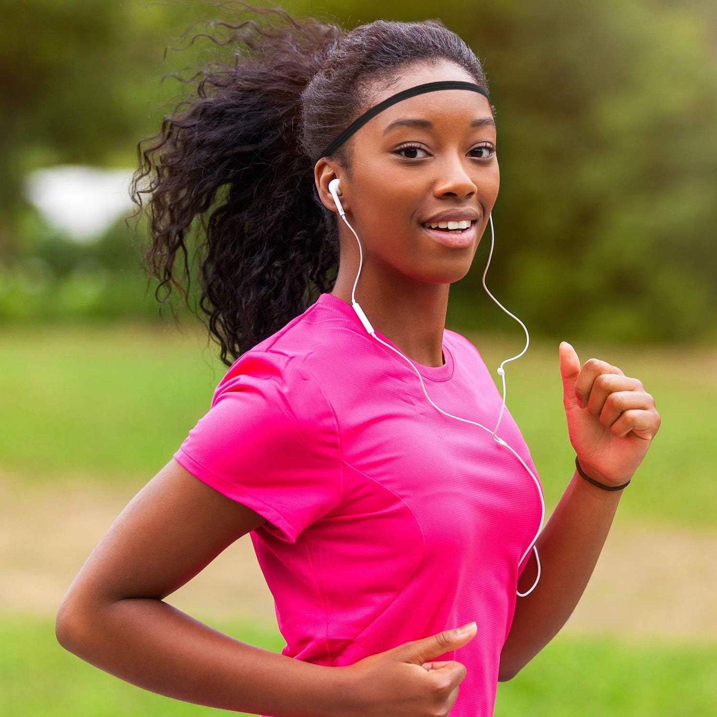 24 Pieces Thin Sports Elastic Headbands Black Skinny Athletic Exercise Hair Bands No Crease Soft Sweatband for Men Women Workout Running Football, Basketball, Soccer, Tennis, Yoga, Sports, Non Slip