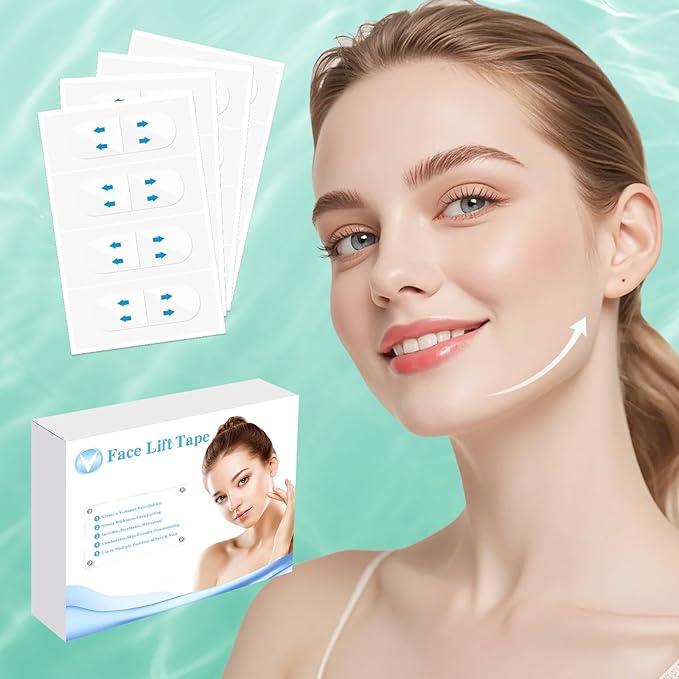 Face Tape Lifting Invisible,200PCS Face Lift Tape Invisible, Turkey Neck Tape Face Lifter Tape for Makeup Facelift Tape Instant Face Lift Facial Tape for Women Double Chin Jowls Eyebrow Sagging Skin