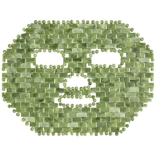 gemshan Jade Mask,100% Natural Stone Facial Mask for SPA Skincare Beauty Tools for Puffy Eyes Dark Circles