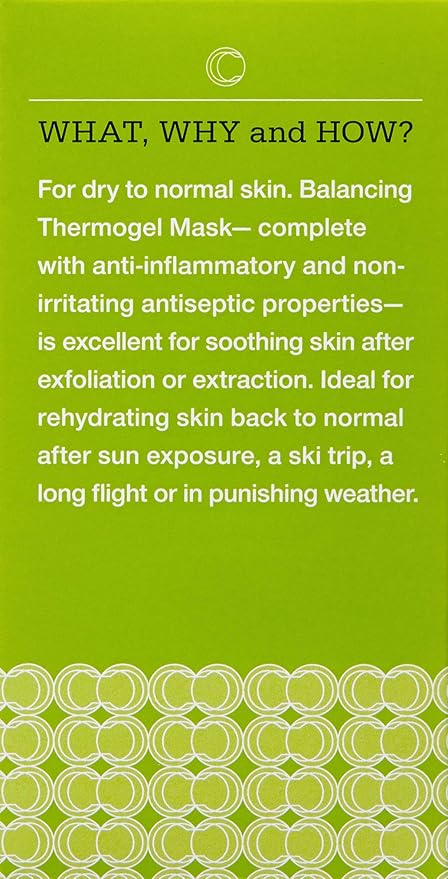 CONTROL CORRECTIVE Balancing Thermogel Mask, 2.5 Oz - A Hydrating Facial Treatment Mask To Restore Skin Ph, Calms Skin, May Be Left On Overnight For Added Hydrating, Deeply Hydrate, Anti-Inflammatory