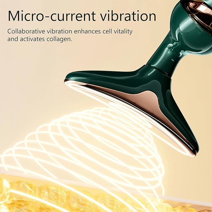 MMRH Firming Wrinkle Beauty Devicer for Facial/Neck/Eye, Multifunctional Vibration Massage Instrument, 3-in-1 Facial Skincare Instrument for Skin Care for Improve,Smooth and Tightening Skin