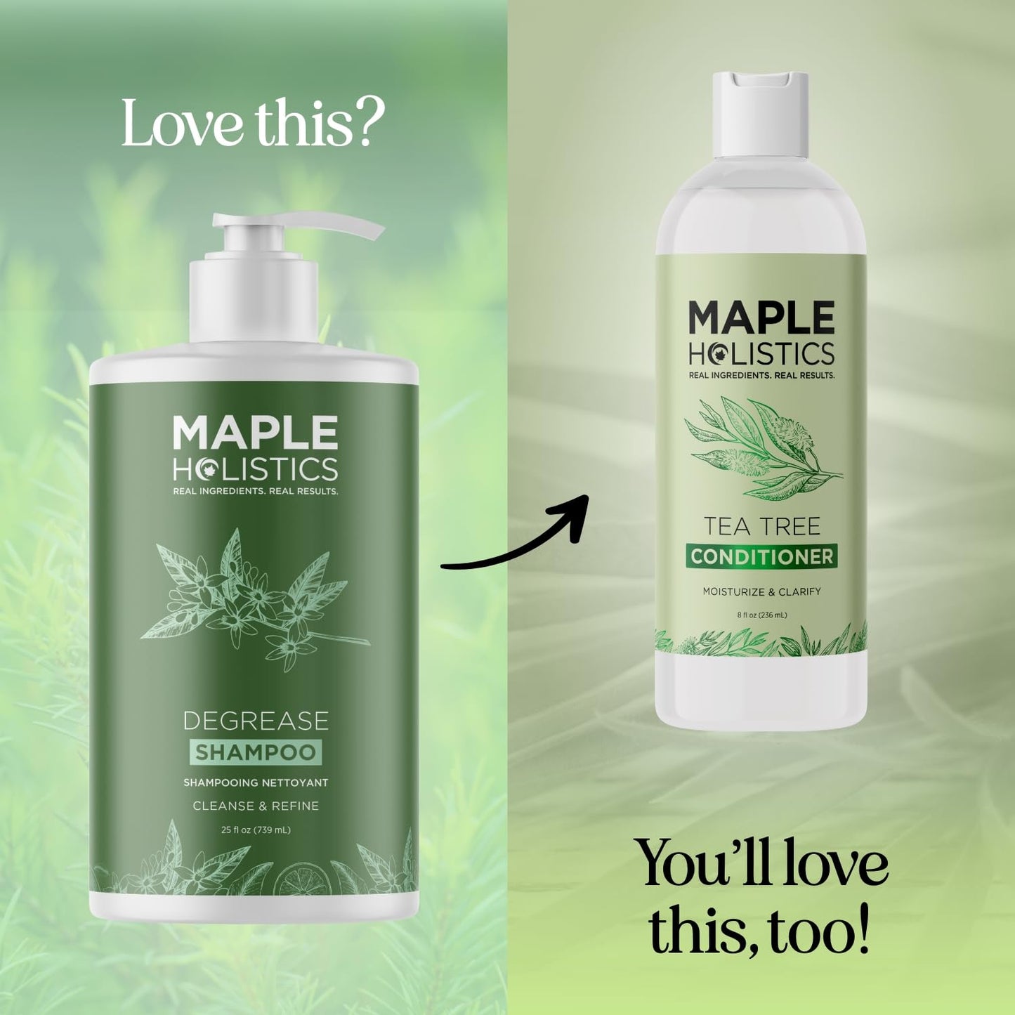 Maple Holistics Clarifying Shampoo for Oily Hair and Scalp - Deep Cleansing Shampoo Build Up Remover with Rosemary Oil - for Greasy Hair & Scalp - Vegan Color Safe Sulfate & Paraben Free (25 Fl Oz)