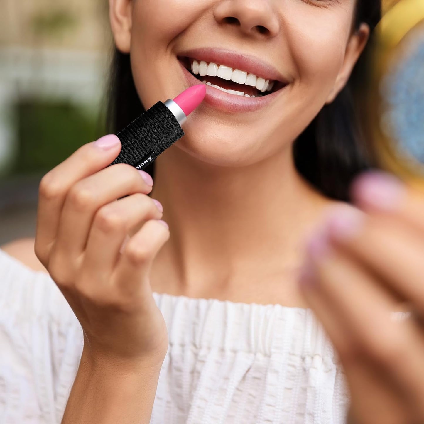 3PCS Lip Balm Holder Key chain Lip Gloss Holder Lipstick Holder Lip Balm Pouch Keychain Compatible with ChapStick Keychain, Burt's Bees- Christmas Stocking Stuffers