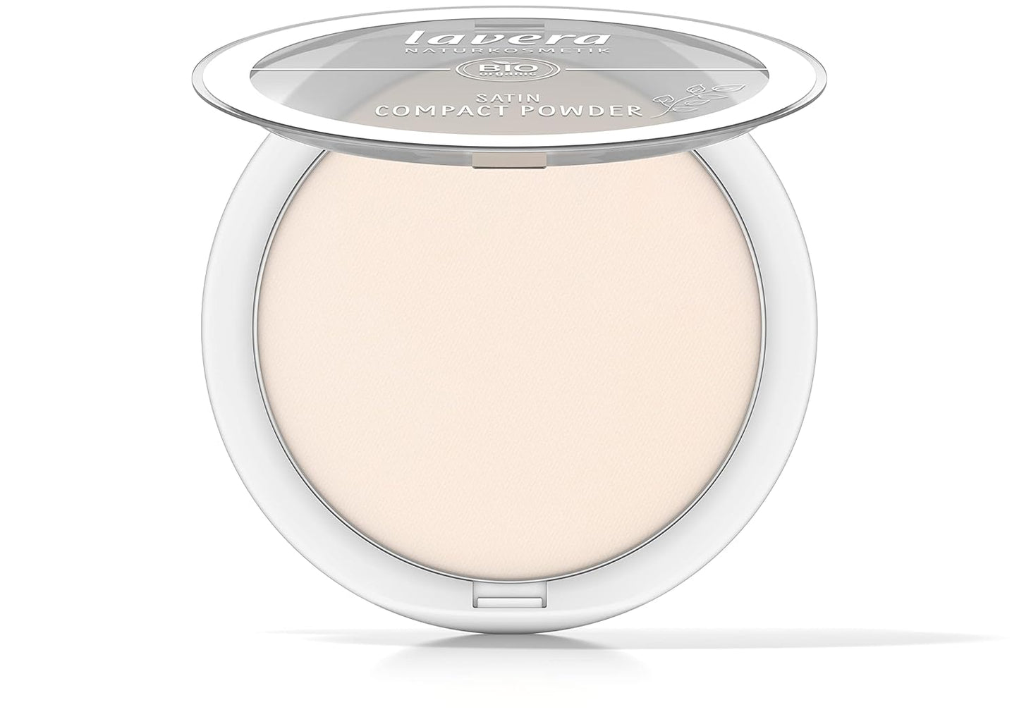 lavera Satin Compact Powder -Light 01- nude - almond oil & rice powder - Vegan - matting - long-lasting - Velvety texture 0.32 Fl Oz