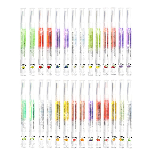 28PCS Cuticle Oil Pen Sweet Almond Nail Growth Serum and Repair Treatment Hydrating Oil for Dry Cuticles and Skin Cuticle Buddy Revitalize Nails with Radiant Cosmetics' Nail Growth Oil