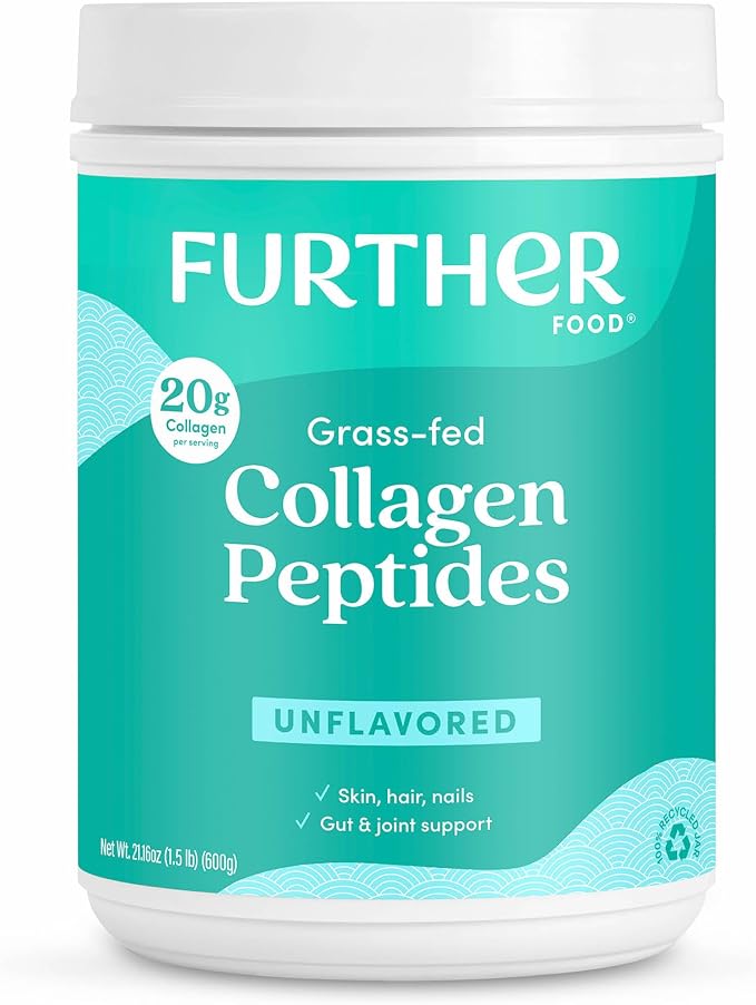 Further Food Unflavored Collagen Peptides Powder, 1 & 3 Protein