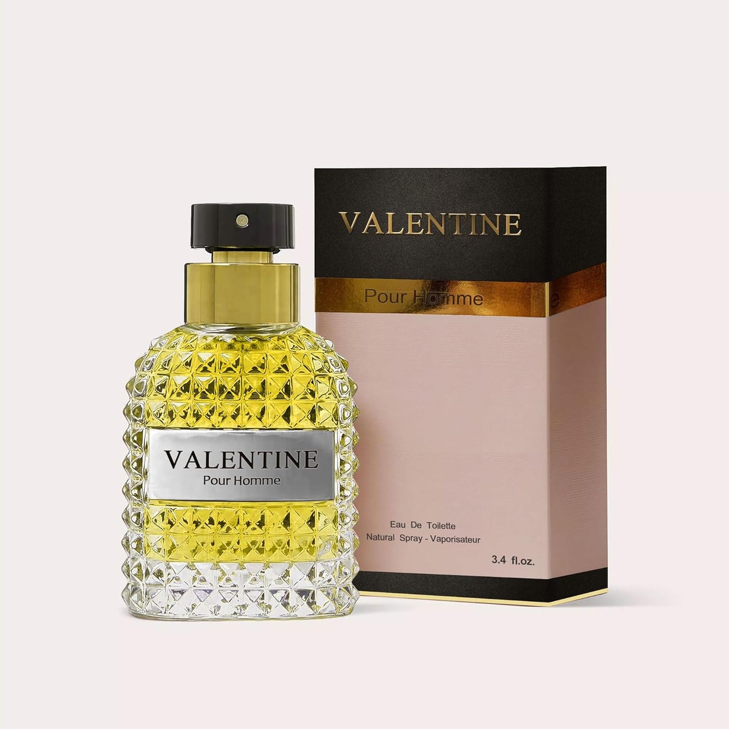 Perfume for Men Valentine Milano Eau de Toilette Natural Spray Men Cologne Masculine Scent 3.4 Fl Oz/100ML 3Pack