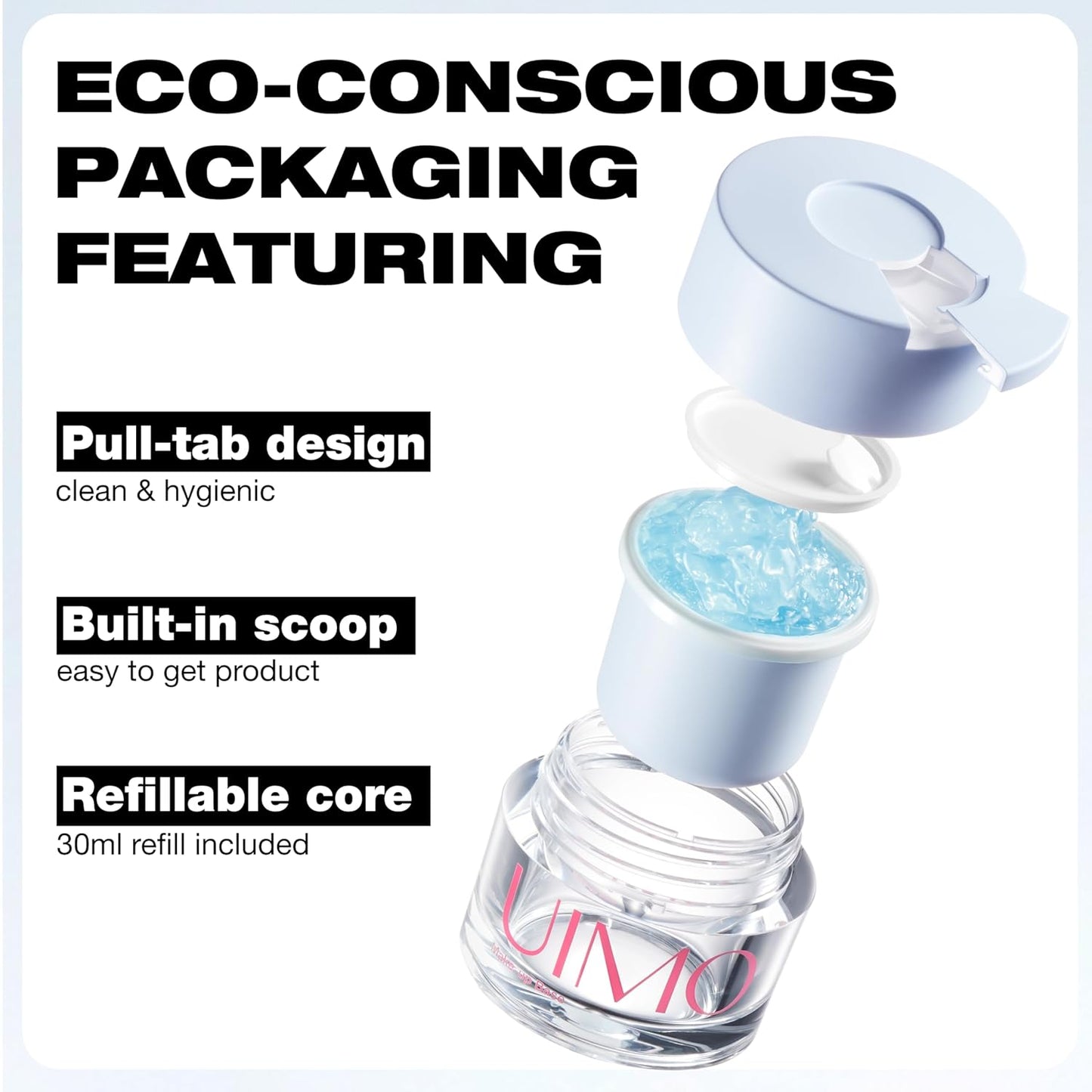 Face Primer, Hydrating Gel Makeup Base for Smooth Skin, Long-Lasting Dewy Finish, 8-Hour Moisture, 2.11 Fl Oz Total (1.01 Fl Oz + 1.1 Fl Oz Refill)