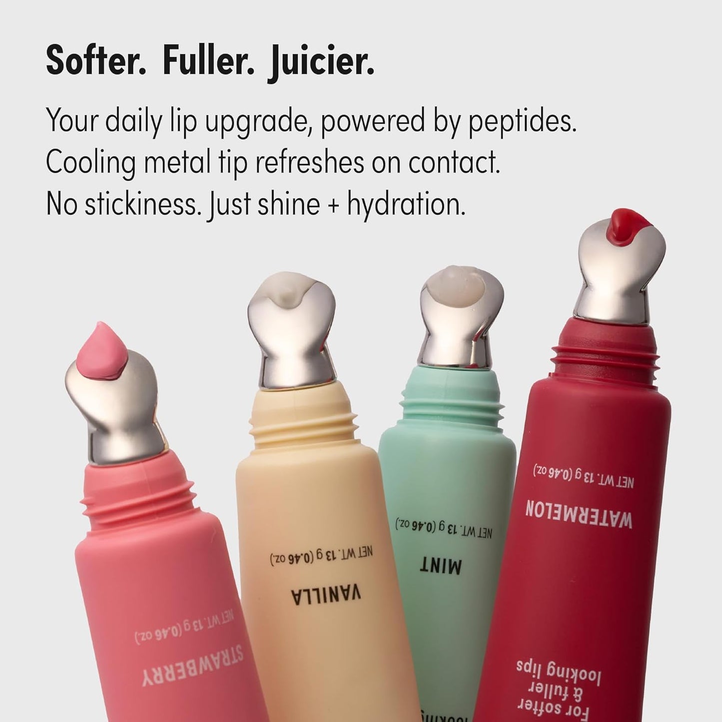 KISS NEW YORK Peptide Lip Treatment, Hydrating & Non-Sticky Tinted Plumping Balm, Shea Butter, Castor Oil & Squalane Reduces Look of Fine Lines, Softer & Fuller Lips with Cooling Metal Tip (Raspberry)