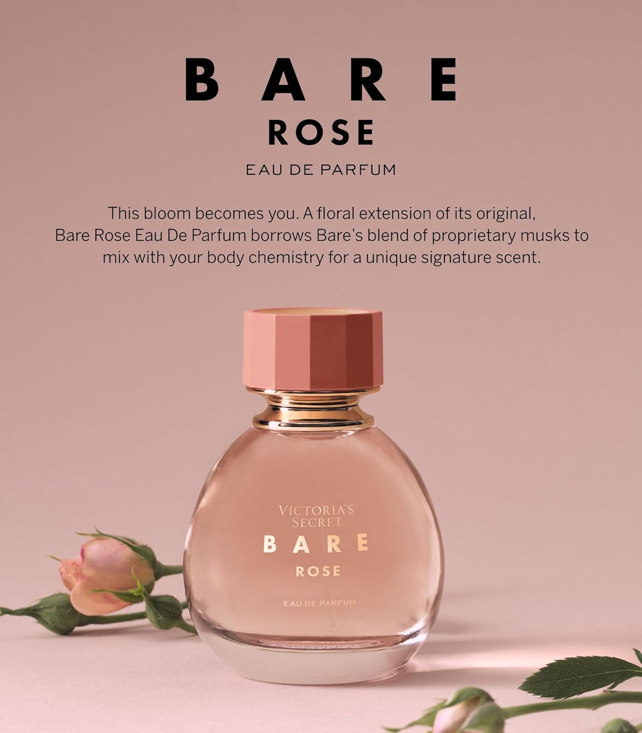 Victoria's Secret Bare Eau de Parfum, Rose - 3.4 fl oz