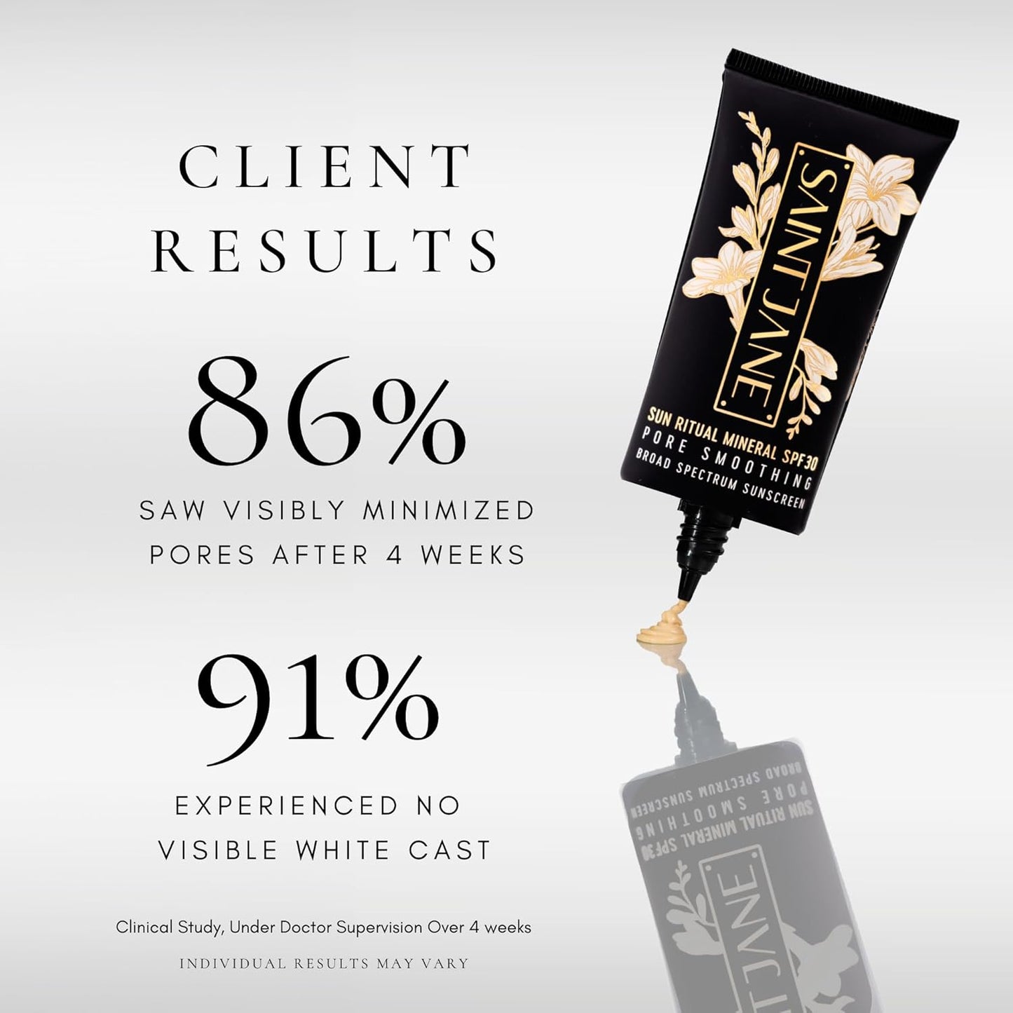 SAINT JANE - Luxury Sun Ritual - Pore Smoothing SPF 30 Mineral Sunscreen | Luxury, Floral-Infused, Clean Skincare (1.7 oz | 50 ml)