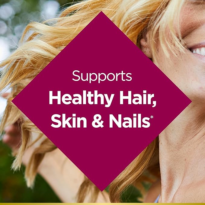 Nature's Bounty Biotin 10000mcg Supplement, Supports Healthy Hair, Skin and Nails, Optimal Solutions Hair Vitamin with Biotin, 90 Rapid Release Liquid Softgels