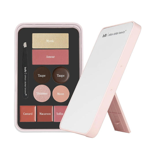 bdb Beauty Box - Magnetic Makeup Palette with Mirror, Eyeshadow, Lipstick, Blush Powder and Highlighter, Trend Setter