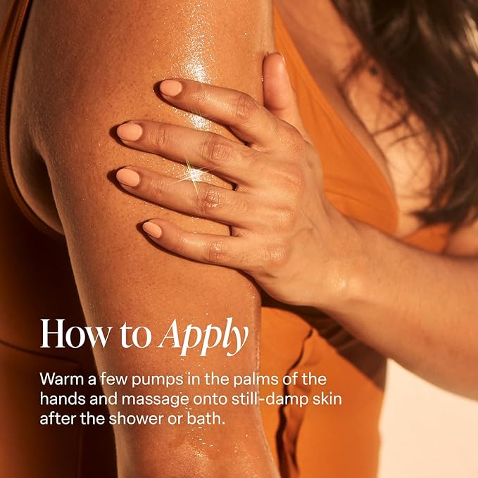 Saltair Body Oil. Luxurious Santal Bloom After Shower and Bath Oil Moisturizer for Women and Men. Botanical, Non-Greasy, and Well-Absorbing Lotion for Hydrating Dry Skin. 4oz Pump Bottle