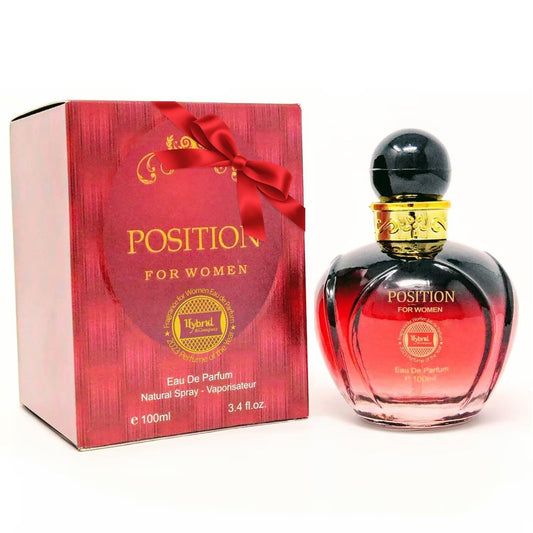 Hybrid & Company Position for Women Eau De Parfum Natural Spray Sensual Scent, 3.4 Fl Oz