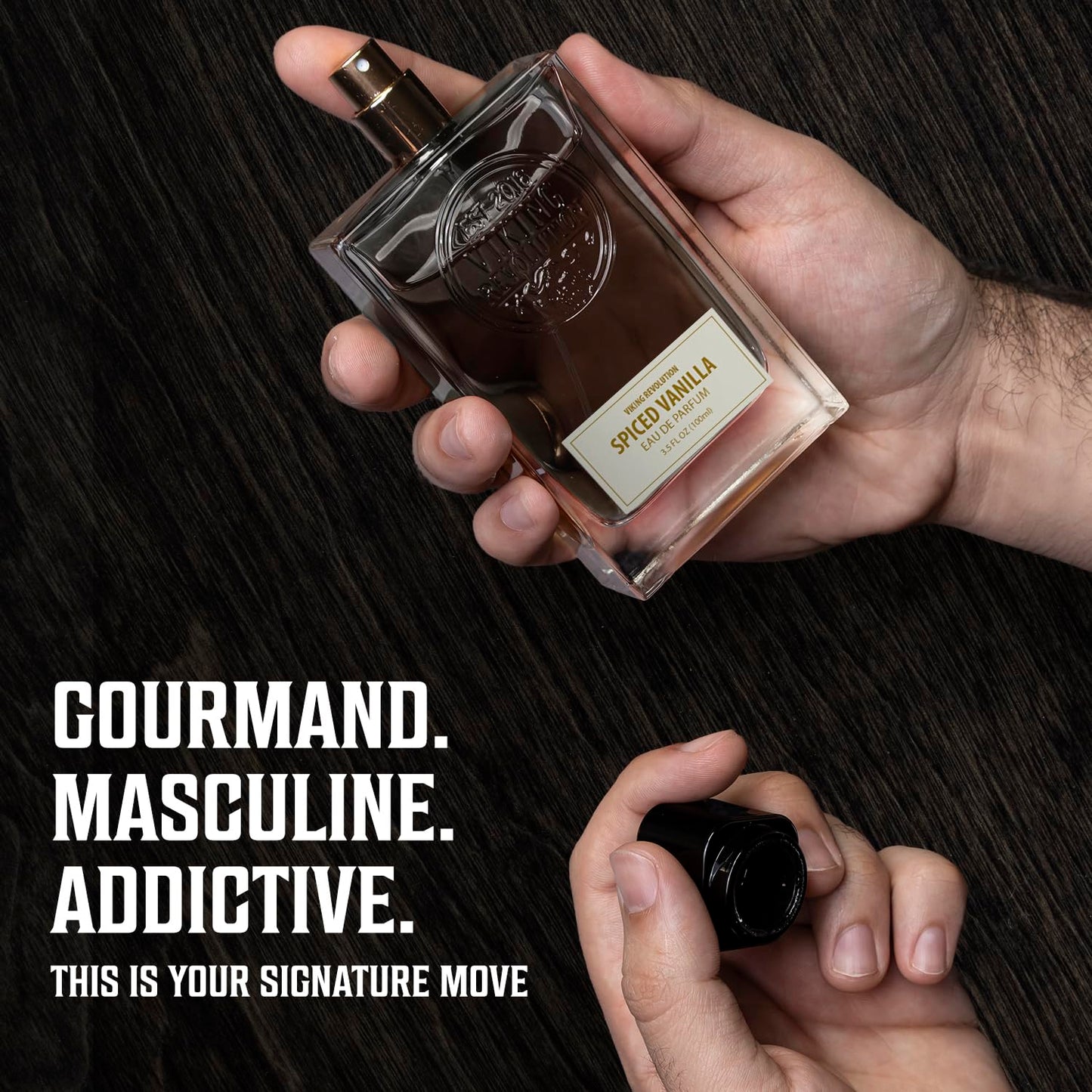 Viking Revolution Spiced Vanilla Cologne for Men - Eau de Parfum - Sweet and Spiced Perfume with Gourmand Notes of Musk, Tonka Bean, Vanilla, Cream - Gifts for Men 3.5 Fl Oz