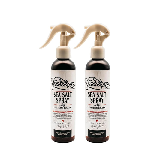Sea Salt Spray – Lightweight Texture, Volume, and Flexible Hold with Epsom Salt & Pro-Vitamin B5 (2-pack, Saffron Ember)