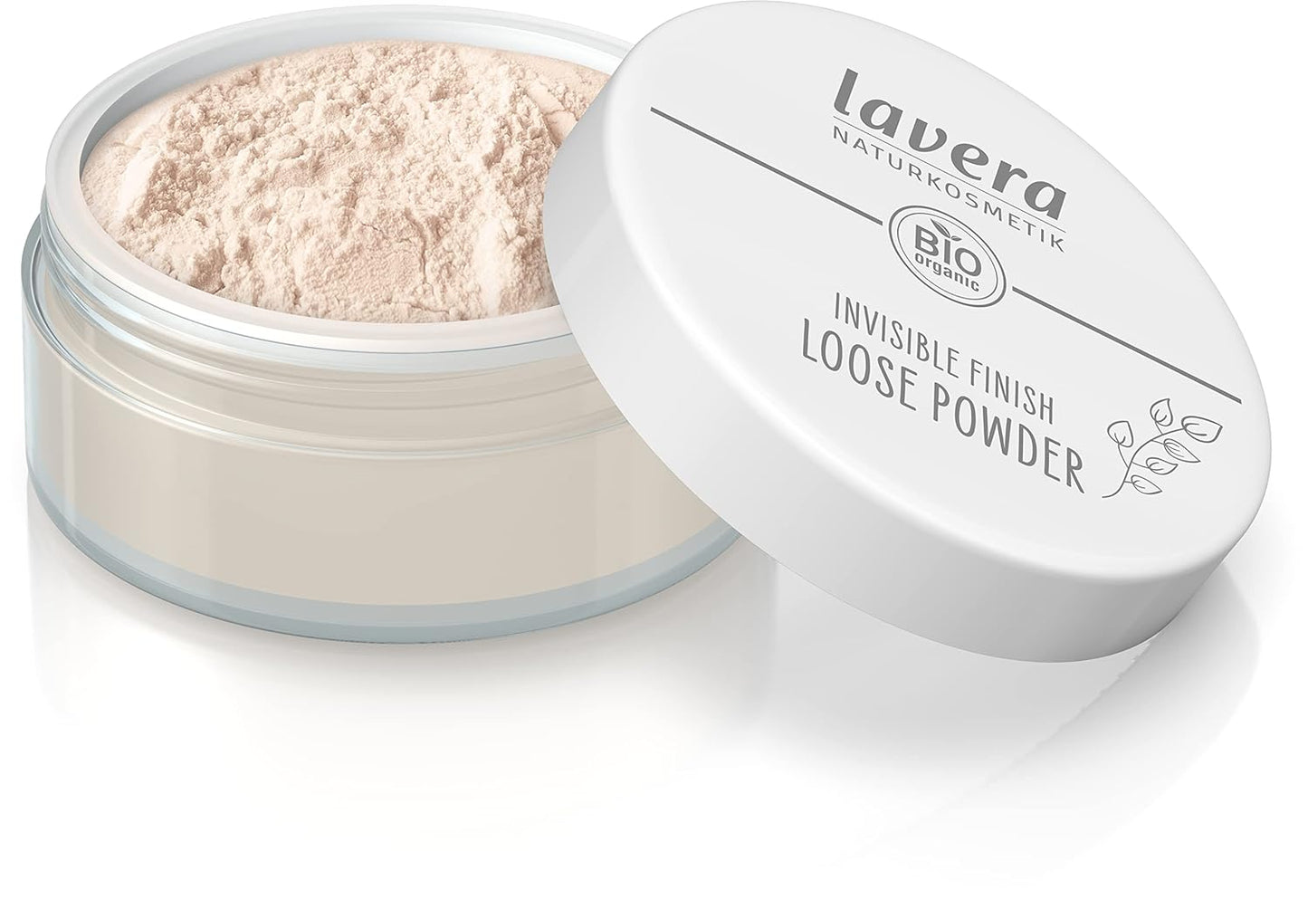 lavera Invisible Finish Loose Powder - Long Lasting Setting Powder - Sets Make Up & Provides Matte Finish - Transparent Face Powder - PETA Certified - Vegan - Made in Germany - 0.4 Oz