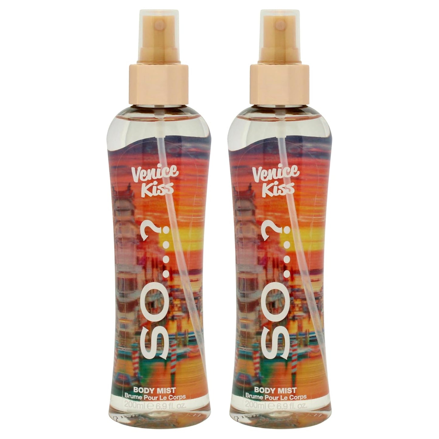 So...? Venice Kiss Body Mist for Women - 6.9 oz Body Mist - Pack of 2