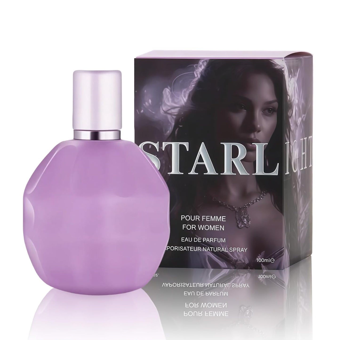 2PCS Starlight Eau de Parfum for Women - 100ml Floral & Fruity Perfume with Lavender, Coconut, Vanilla & Pear, Long-Lasting Feminine Fragrance