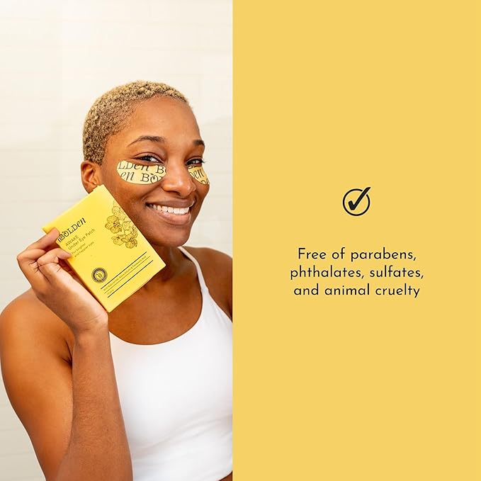 Bolden Awake Under Eye Patch | Eye Mask For Dark Circles, Puffiness & Discoloration | Brightening Eye Pads With Niacinamide, Alpha Arbutin, Tranexamic Acid & Vitamin C | 10 Pairs