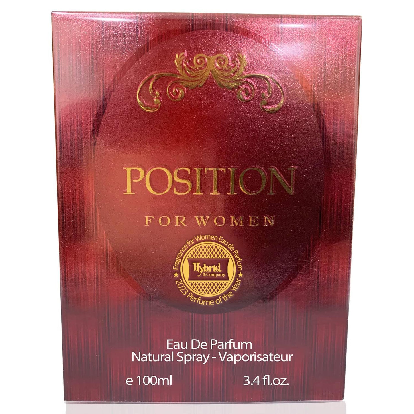 Hybrid & Company Position for Women Eau De Parfum Natural Spray Sensual Scent, 3.4 Fl Oz