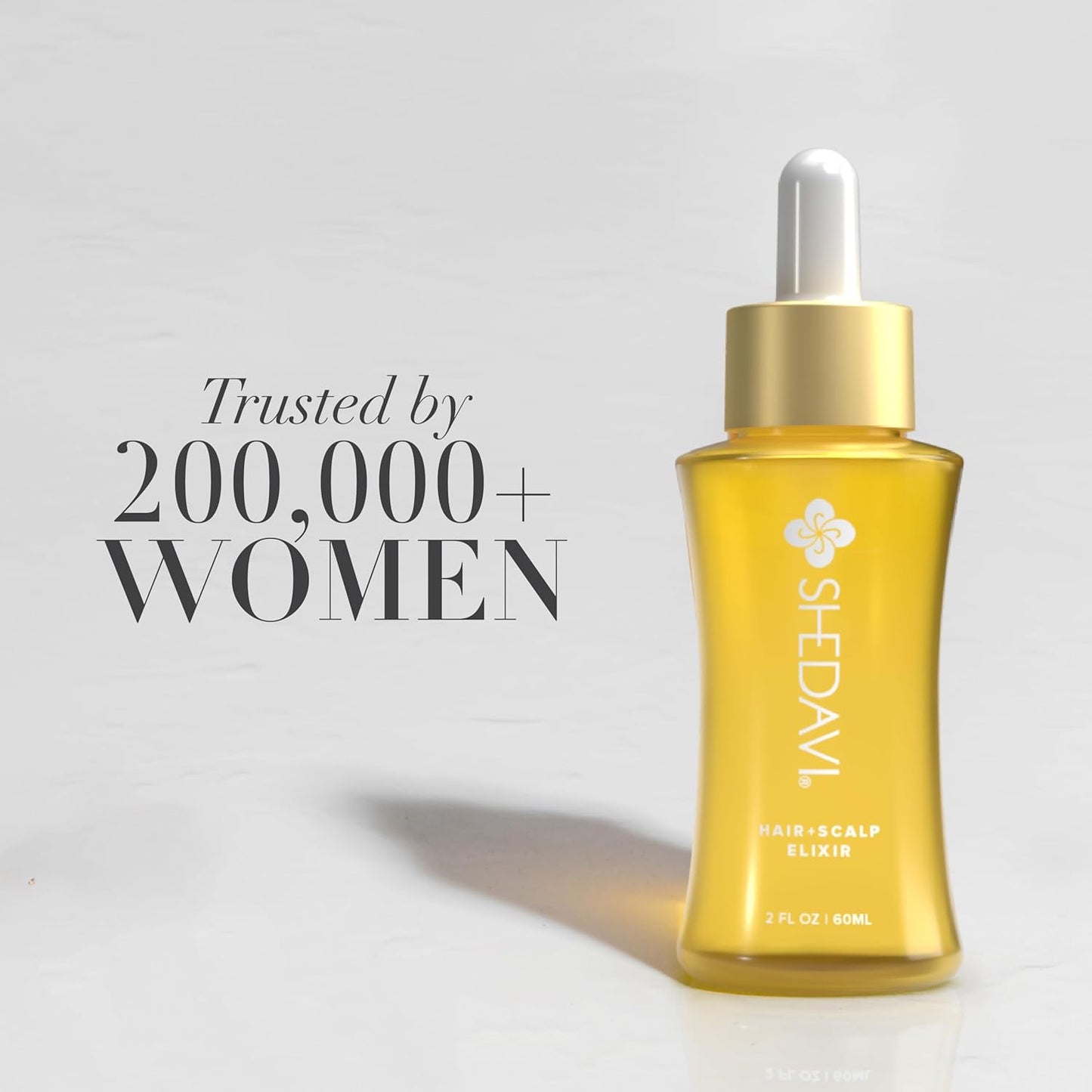 Shedavi Iconic Vegan Hair Serum with Botanicals - Growth Treatment for Women & Men's Dry, Damaged Hair and Scalp with Argan, Coconut, Castor, and Tea Tree Oils