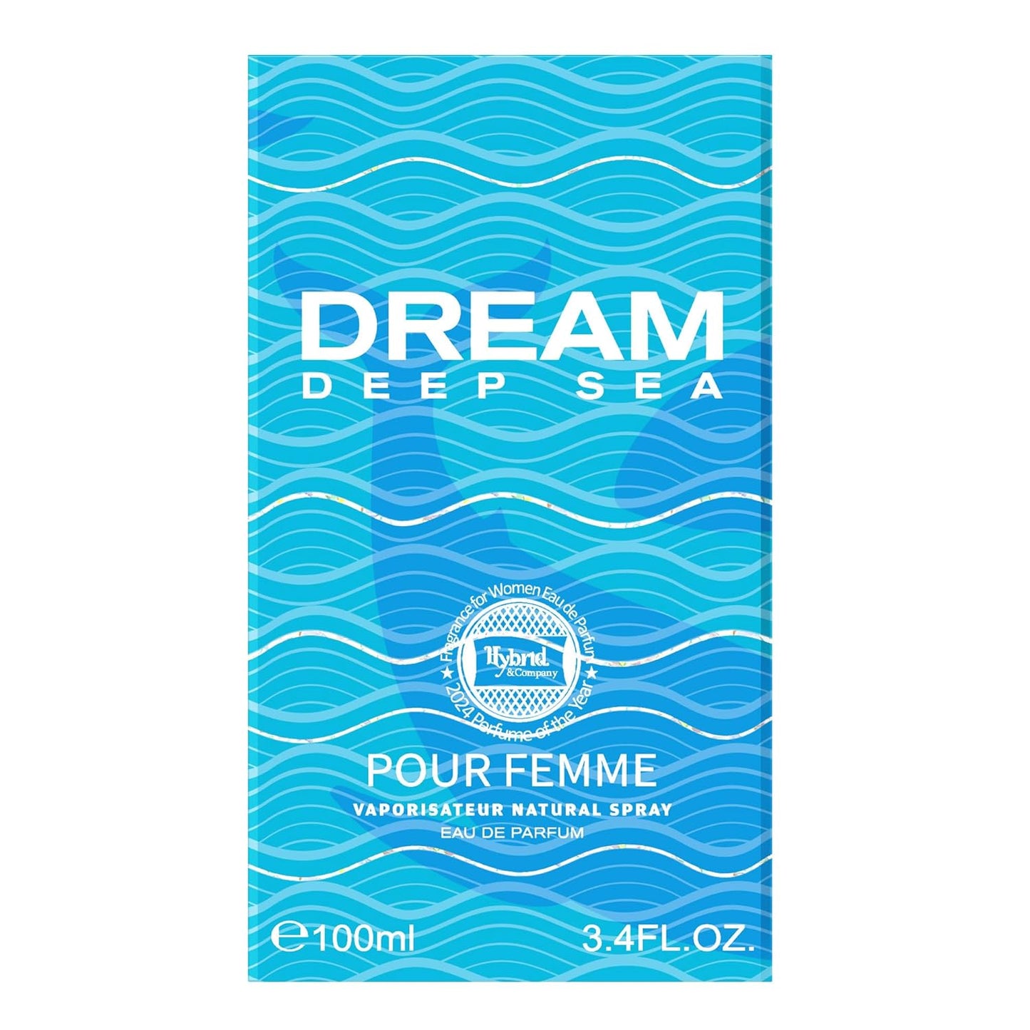 Hybrid & Company Women Dream Deep Sea Pour Femme Eau De Parfum Vaporisateur Natural Spray 3.4 Fl Oz