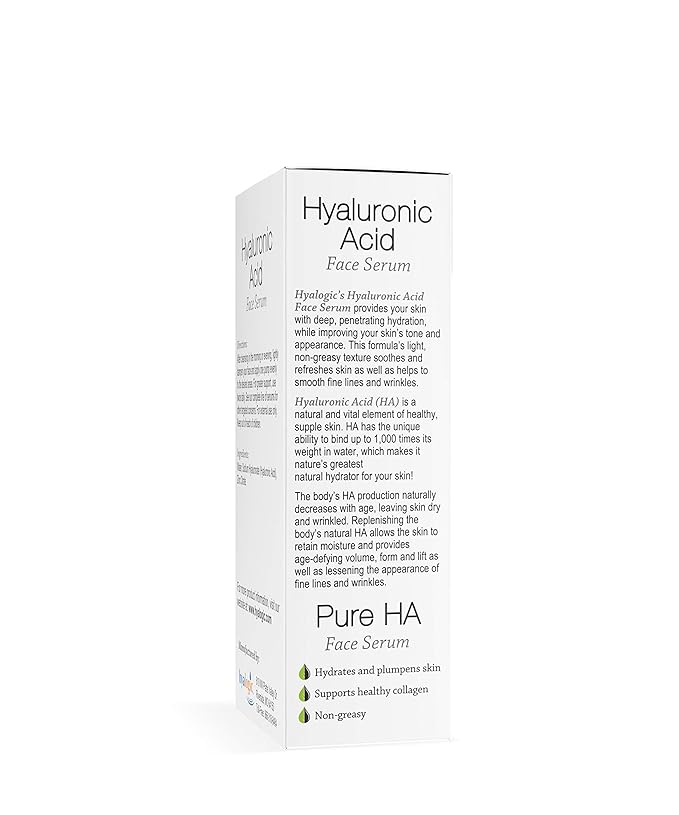 Hyalogic Episilk Pure HA Facial Serum - Face Serum with Hydrating Hyaluronic Acid - Moisturizing Skin Care to Soften & Hydrate the Skin - Non Greasy, Fragrance & Dye Free - 1oz