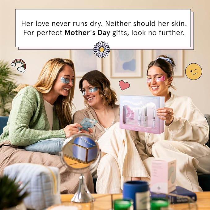 grace & stella Award Winning Mothers Day Gifts Bulk - Gifts for Women - Travel Size Toiletries with Eye Masks, Hyaluronic Acid Serum, Lip Balm & More - Anniversary, Bachelorette Party - Vegan Sef Care