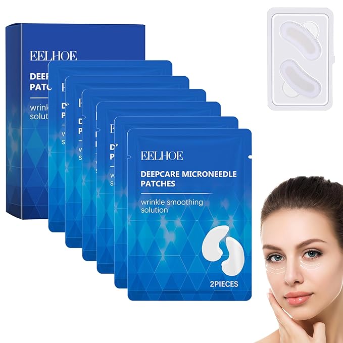 6 Picecs Malora Microglow Eye Patches,Hyaluronic Patchess for Under,Malora Under EyePatches for Wrinkles,Reduces Puffiness & Eye Bags,Under Eye Wrinkles Hydrating Sticker Mask (1Box)