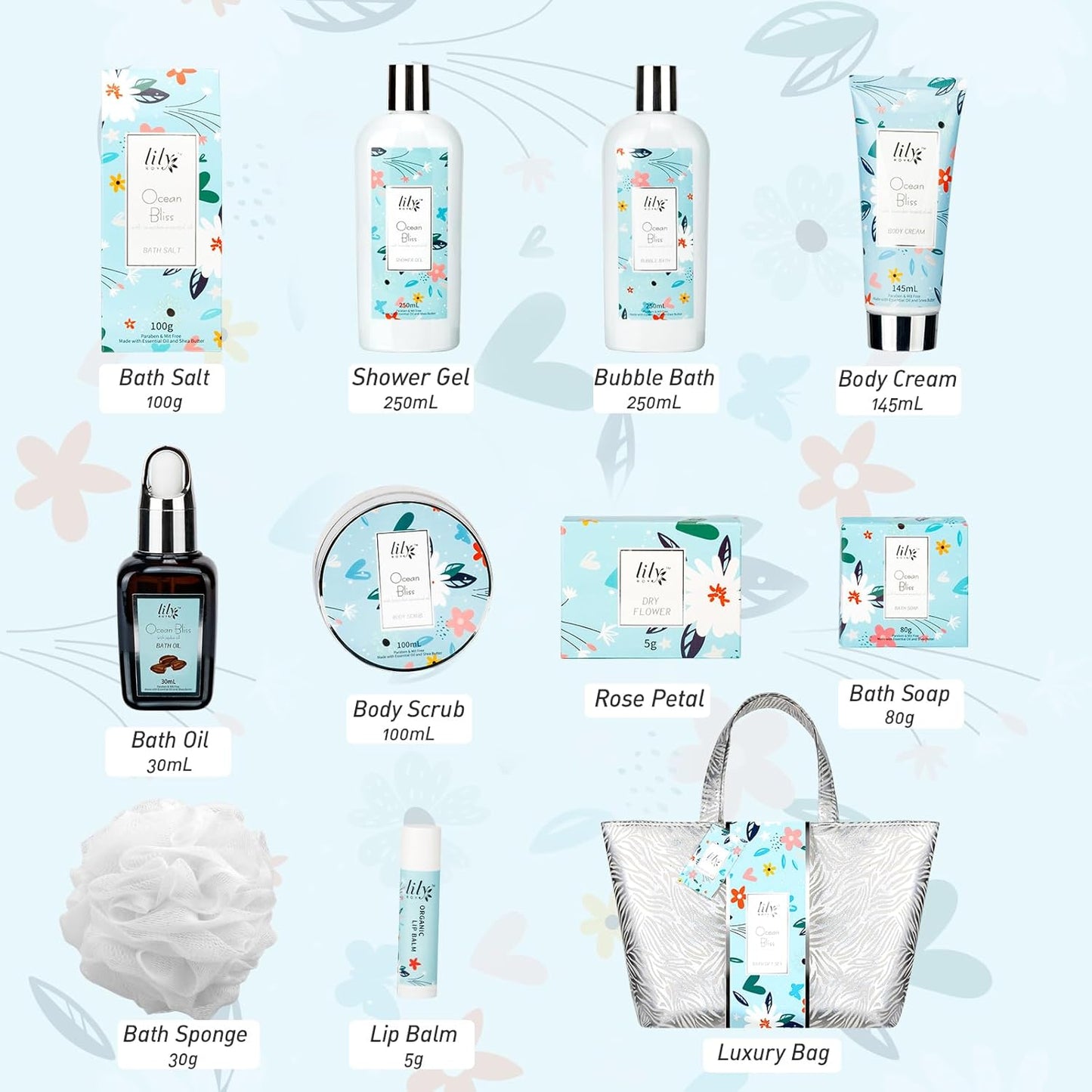 Christmas Gifts for Women - XXXL Bag Spa Gift Set, Luxury Bath and Body Gift Bag Set for Women, Spa Kit Pampering Gifts, Mothers Day Gift for Mom, Birthday Gifts, Spa Bath Gift Set for Holiday