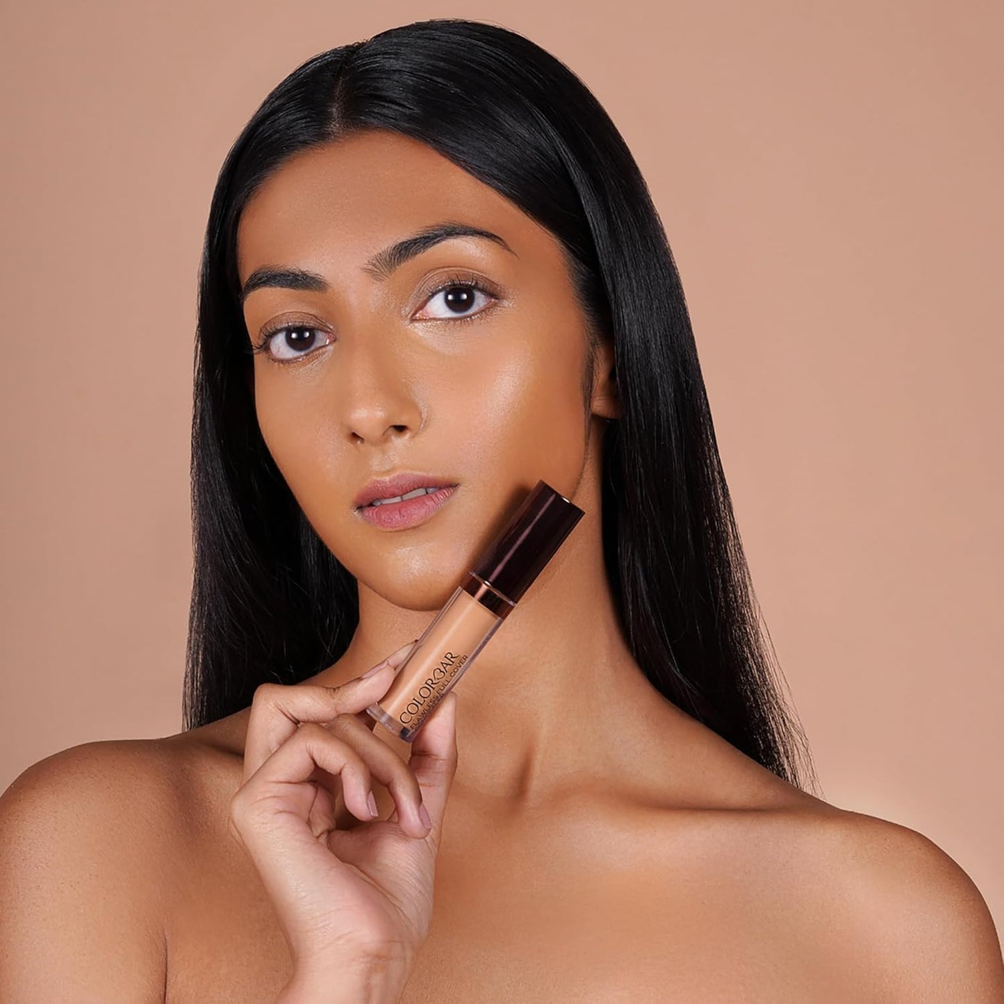 Colorbar Flawless Full Cover Concealer - Face Makeup Concealer with Liquid-to-Powder Formula - Hides Scars and Discoloration - 004 Silk - 0.2 oz