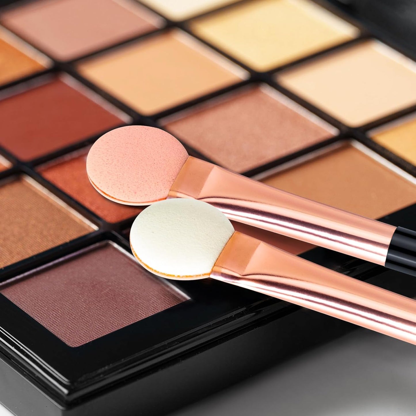 Eyeshadow Applicators Double Sided Sponge Makeup Brushes Reusable 10Pcs Round Foam Eye Shadow Applicator Sticks Brush Set Washable