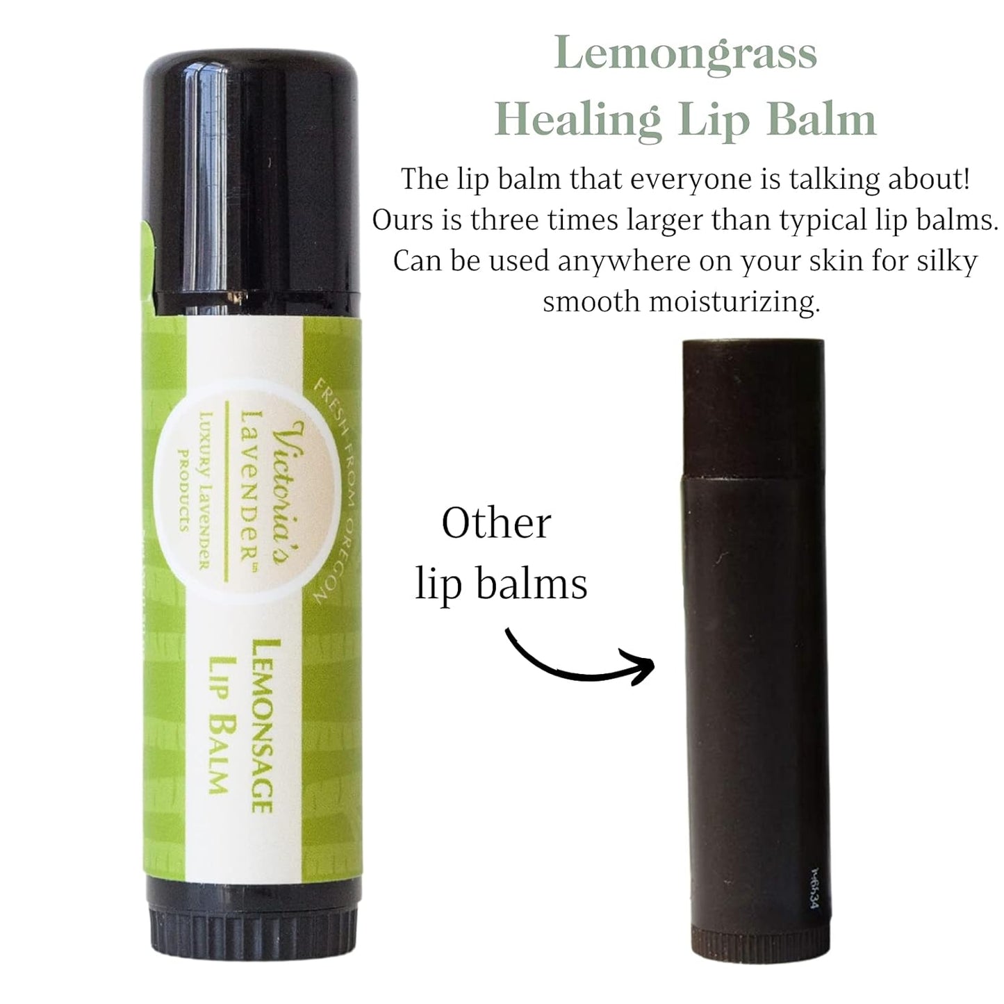 Victoria's Lavender Natural Body Products Gift Set - Handmade Soap, Hand & Body Lotion, Lip Balm, Made in the USA Body Candle Skin Care Set & Kits, Bath & Body Products for Women, Lavender Lemongrass