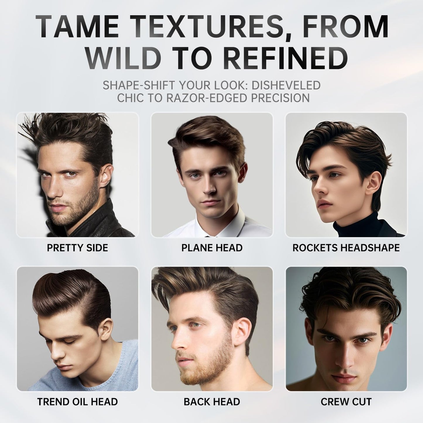 BOLI Hair Clay Styling Clay for Men and Women, Matte & Medium Hold Pomade for All Hair Types Moldable Styling Paste (120g)